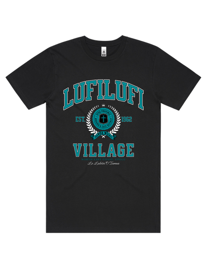 Lufilufi Varsity Tee 5050 - AS Colour - Aqua Print