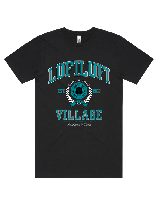 Lufilufi Varsity Tee 5050 - AS Colour - Aqua Print