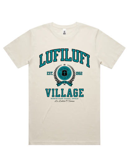 Lufilufi Varsity Tee 5050 - AS Colour - Aqua Print