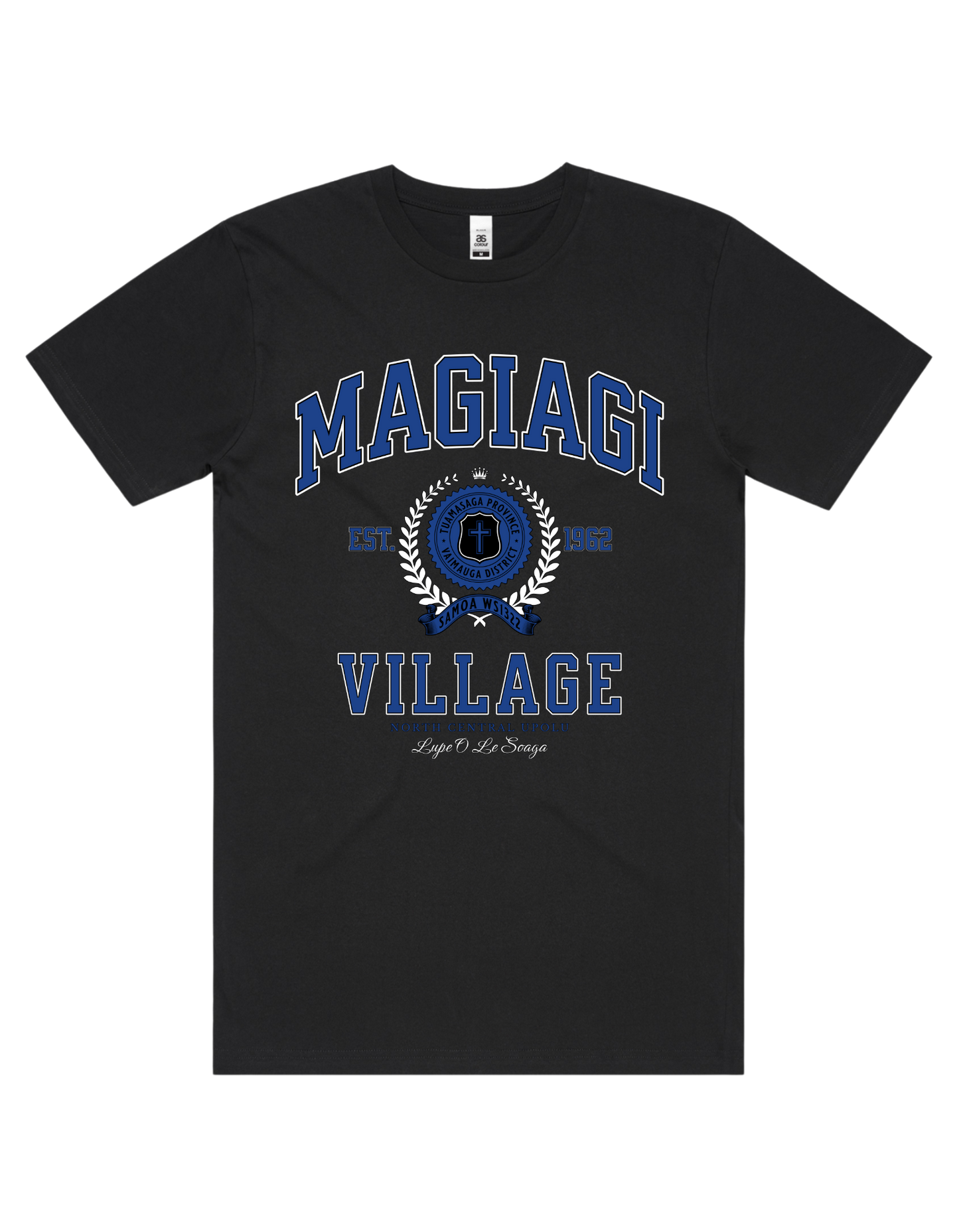 Magiagi Varsity Tee 5050 - AS Colour - Mid Blue Print