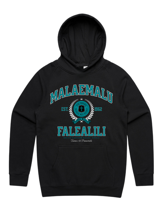 Malaemalu Varsity Hood 5101 - AS Colour - Aqua Print