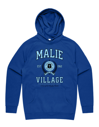 Malie Varsity Hood 5101 - AS Colour - Sky Blue Print