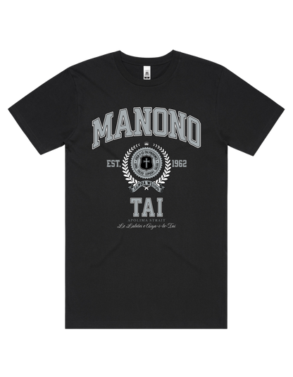 Manono Tai Varsity Tee 5050 - AS Colour - Silver Print