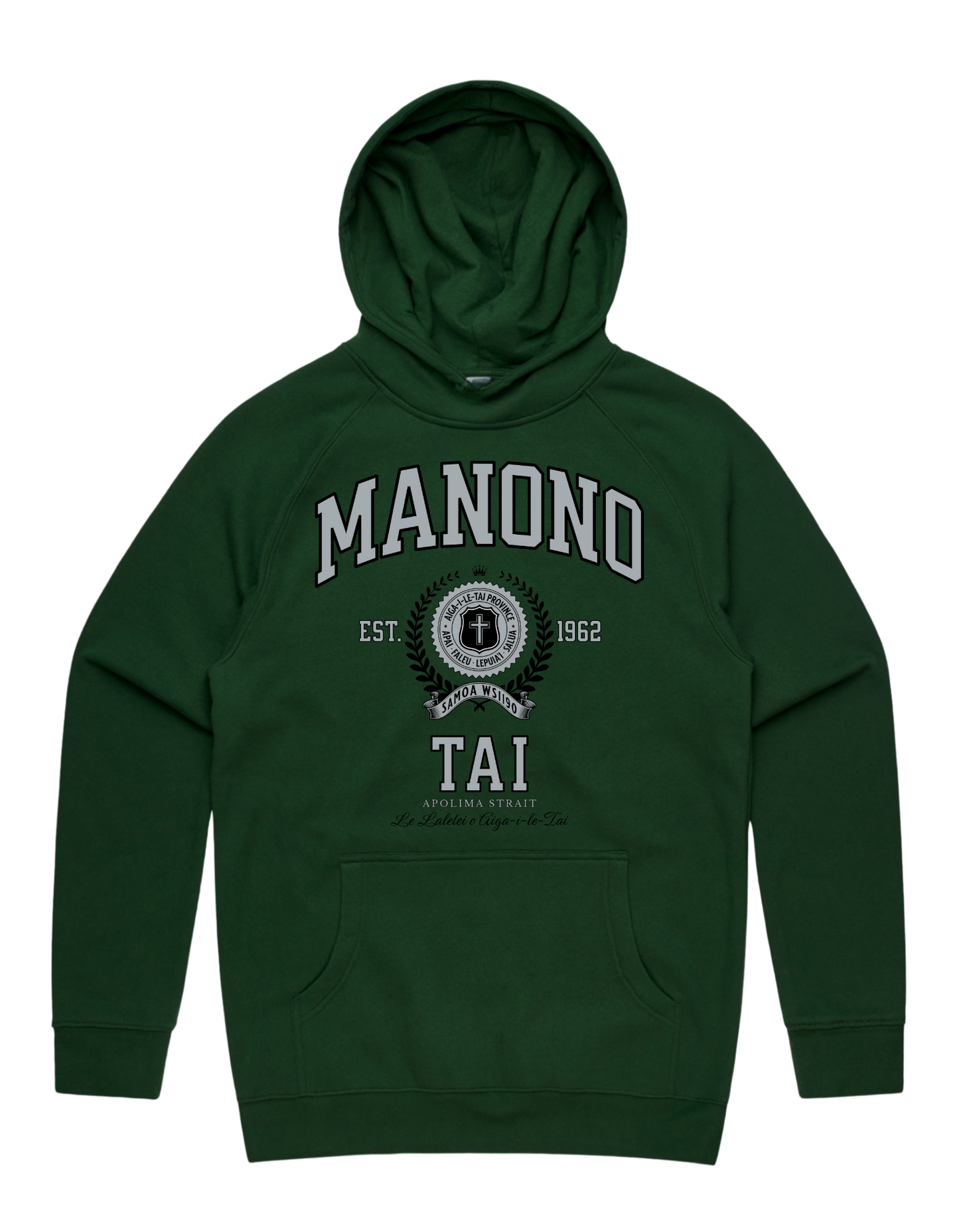 Manono Tai Varsity Hood 5101 - AS Colour - Silver Print