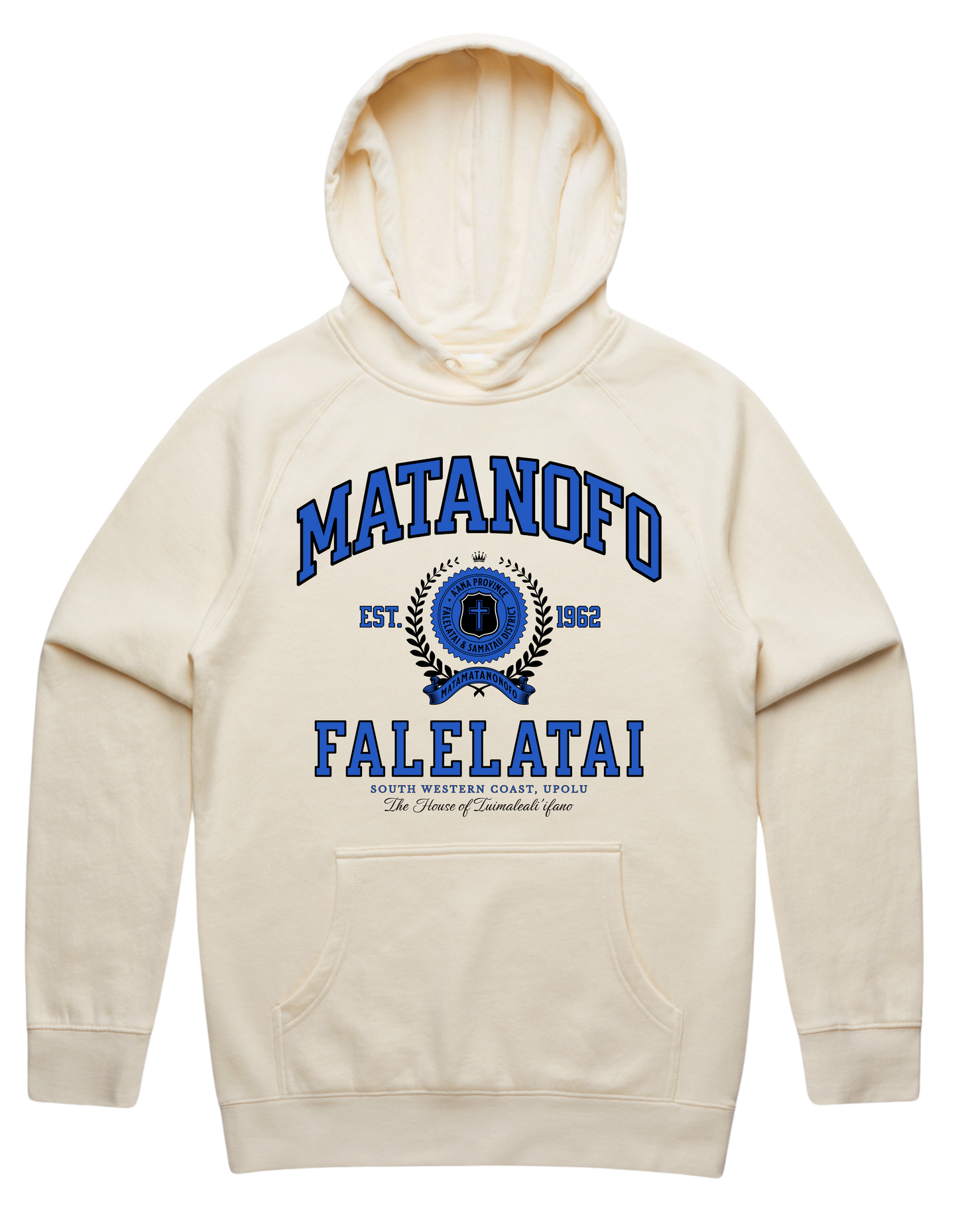 Matanofo Varsity Hood 5101 - AS Colour - Mid Blue Print