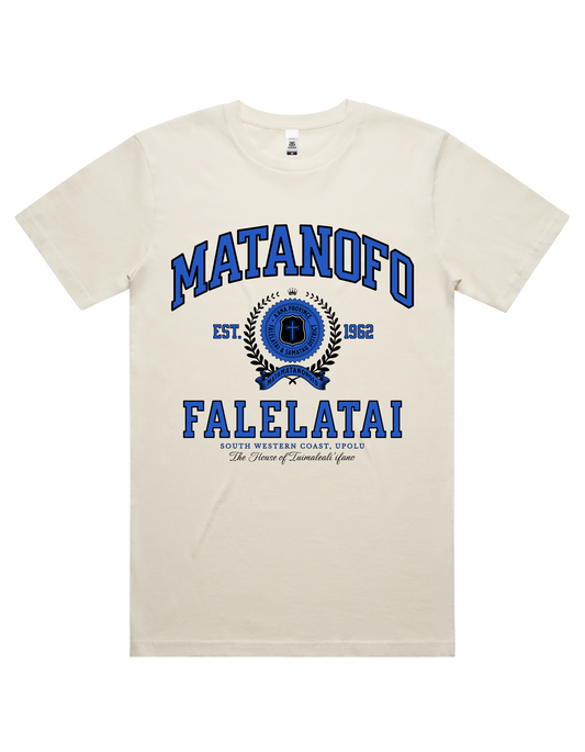 Matanofo Varsity Tee 5050 - AS Colour - Mid Blue Print