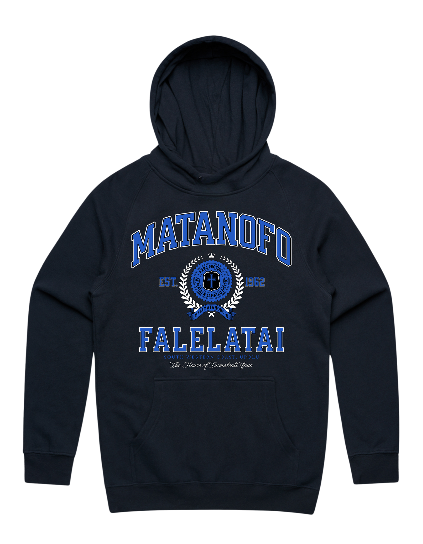 Matanofo Varsity Hood 5101 - AS Colour - Mid Blue Print