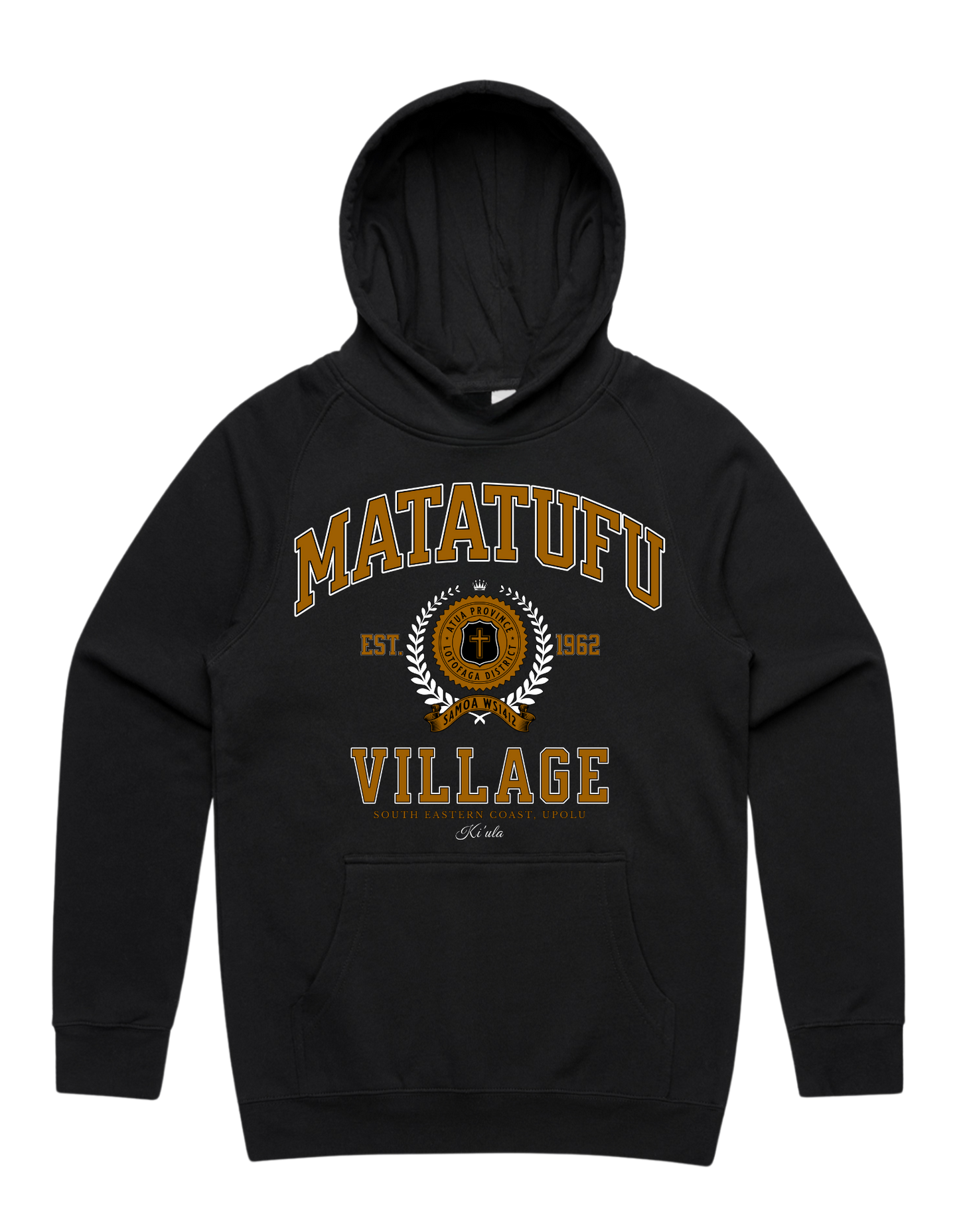 Matatufu Varsity Hood 5101 - AS Colour - Brown Print