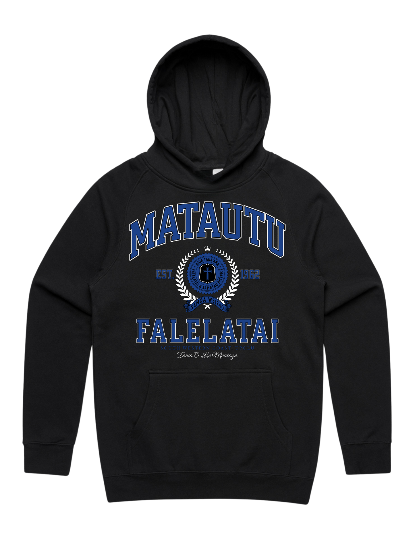 Matautu Falelatai Varsity Hood 5101 - AS Colour - Mid Blue Print