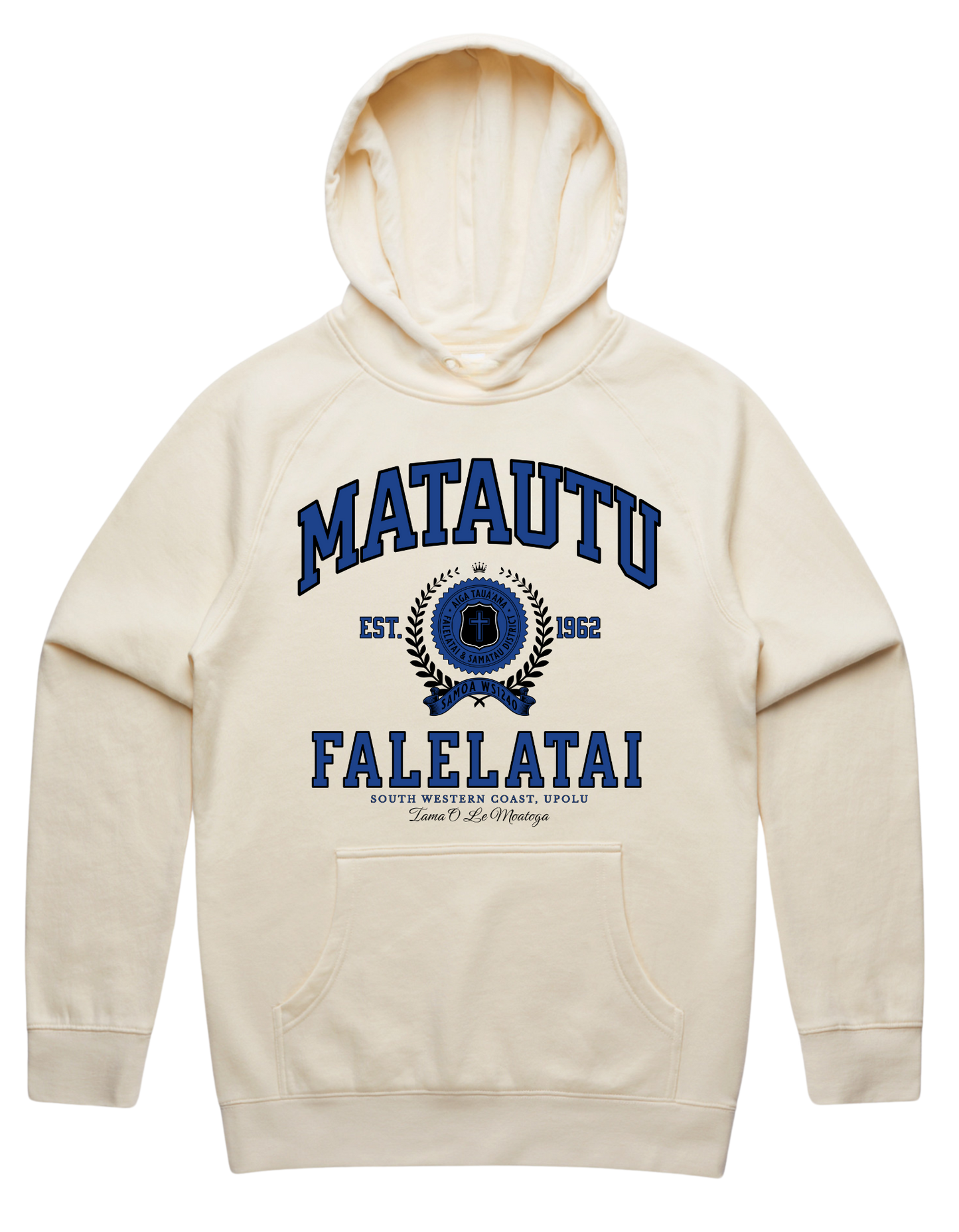 Matautu Falelatai Varsity Hood 5101 - AS Colour - Mid Blue Print