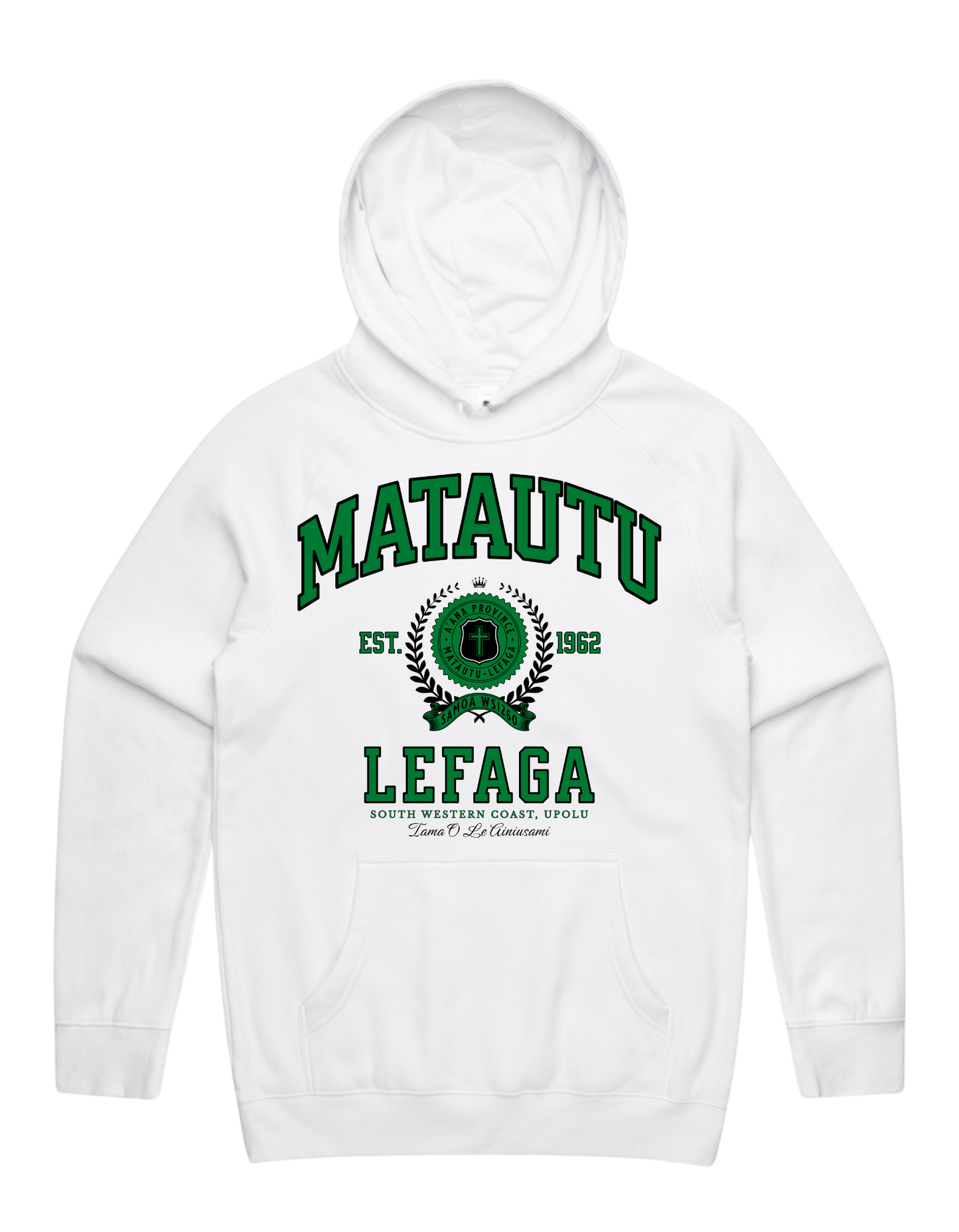 Matautu Lefaga Varsity Hood 5101 - AS Colour - Green Print