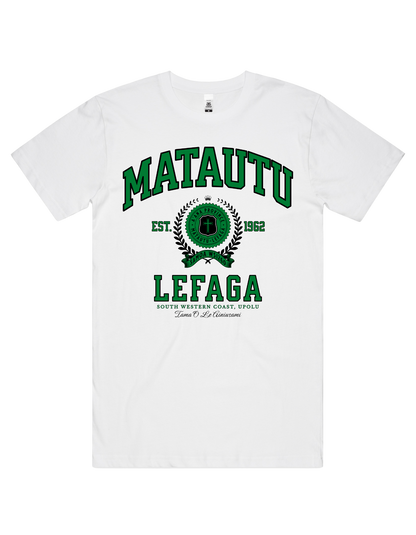 Matautu Lefaga Varsity Tee 5050 - AS Colour - Green Print