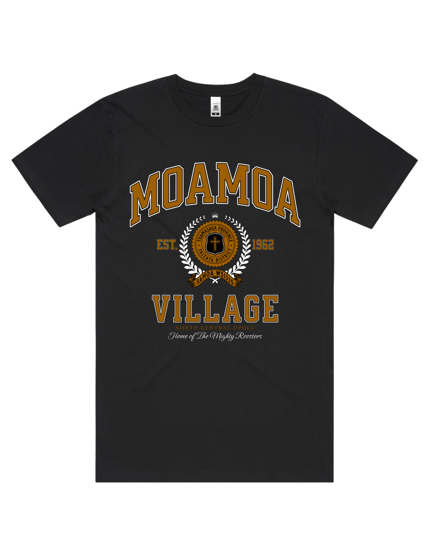 Moamoa Varsity Tee 5050 - AS Colour - Brown Print