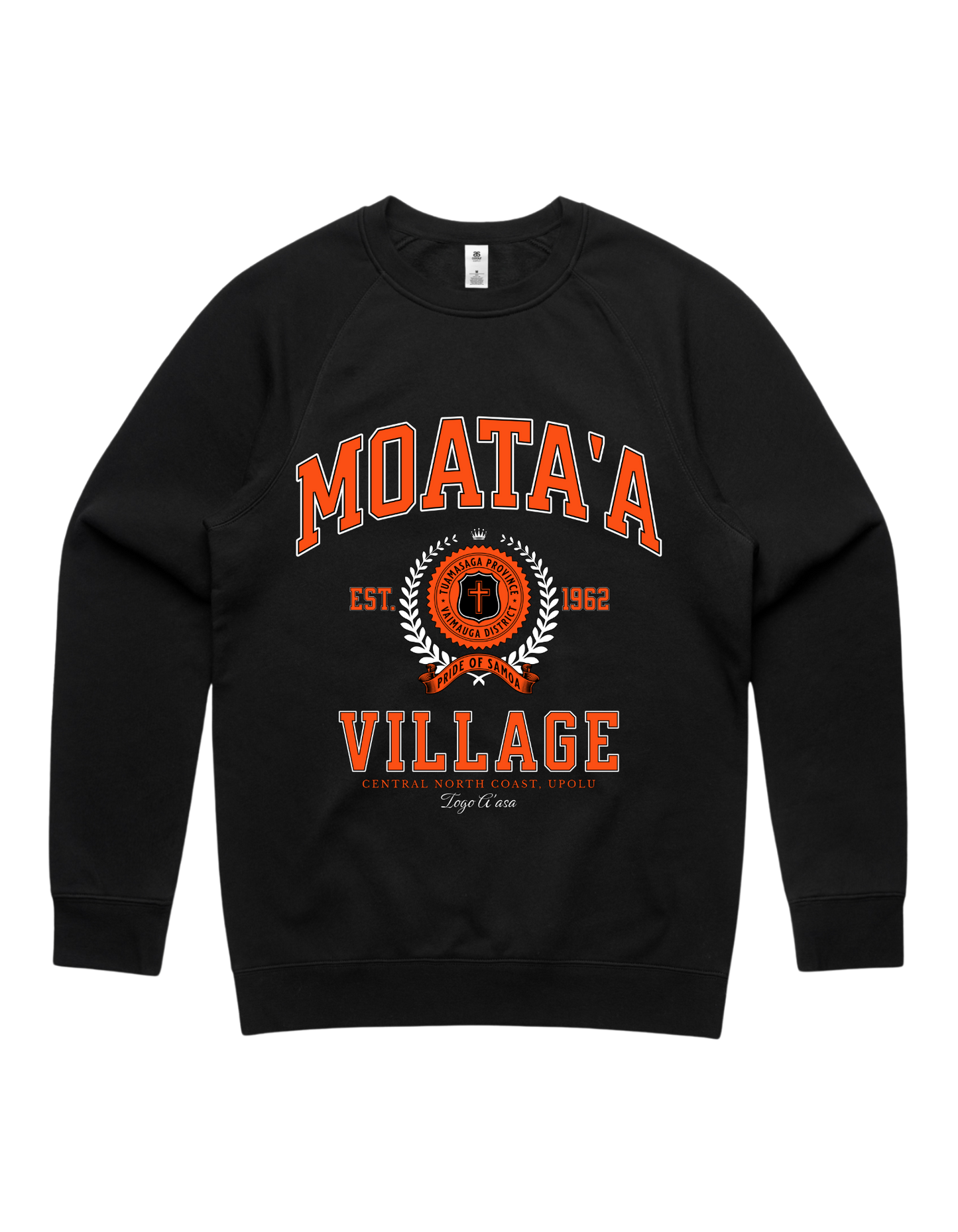 Moata'a Varsity Crewneck 5100 - AS Colour - Orange Print