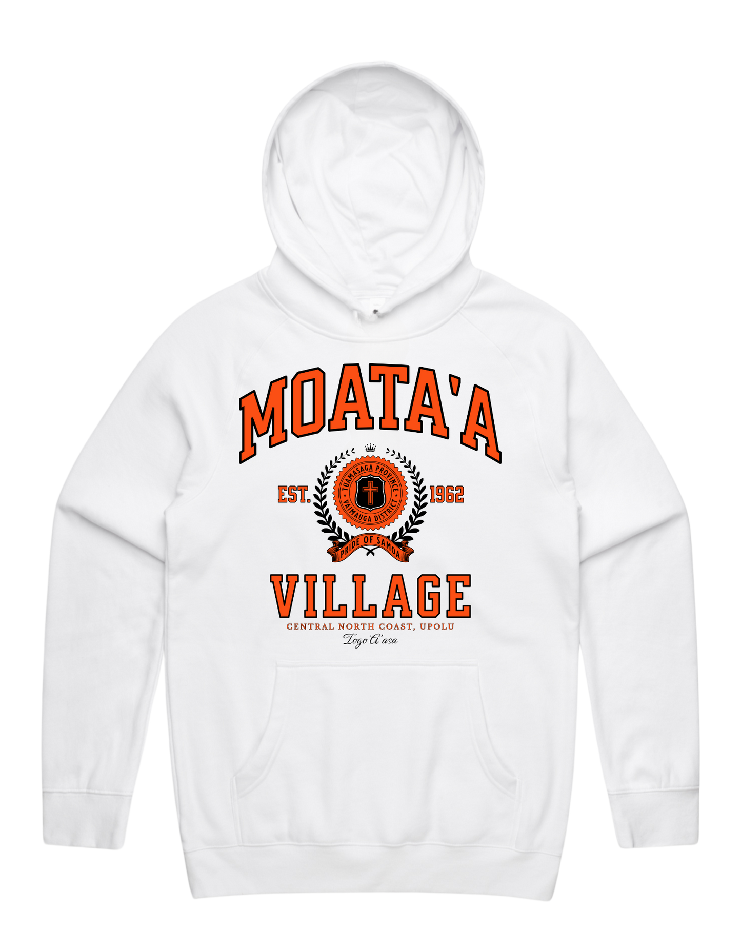 Moata'a Varsity Hood 5101 - AS Colour - Orange Print