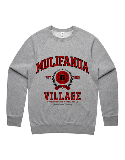 Mulifanua Varsity Crewneck 5100 - AS Colour - Red Print