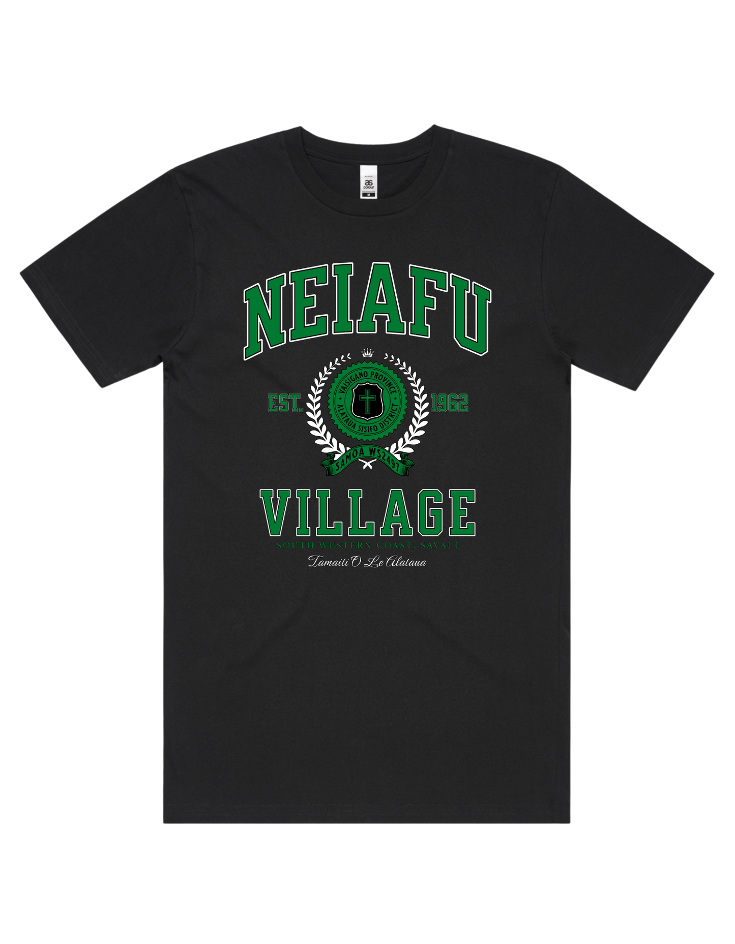 Neiafu Varsity Tee 5050 - AS Colour - Green Print