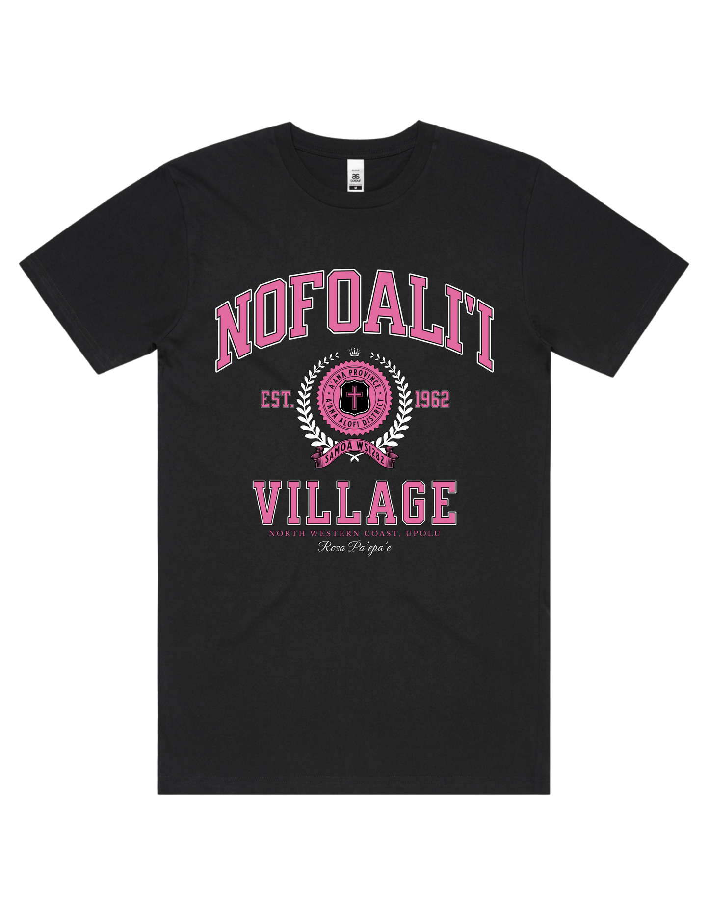 Nofoali'i Varsity Tee 5050 - AS Colour - Pink Print