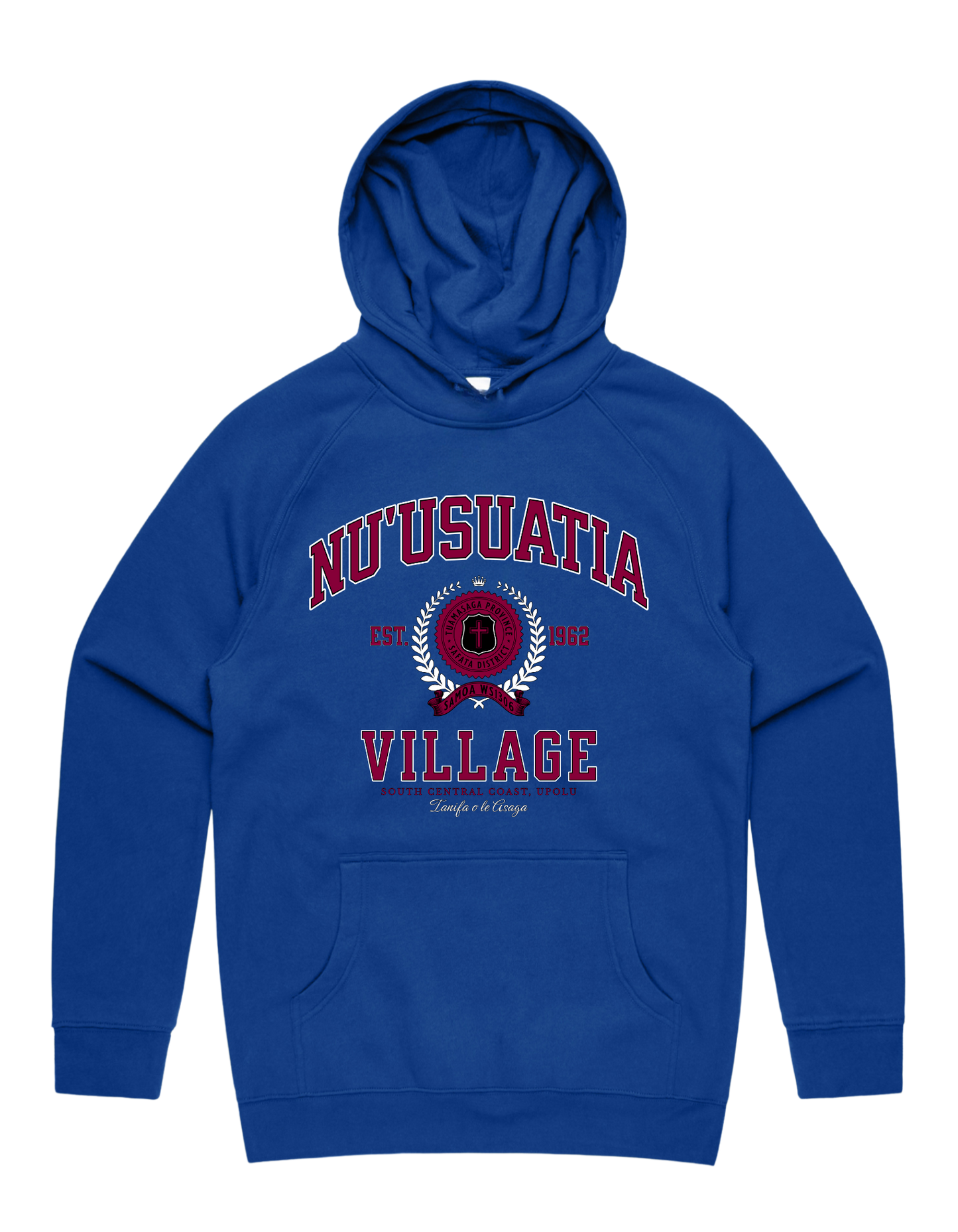 Nu'usuatia Varsity Supply Hood 5101 - AS Colour - Wine Print