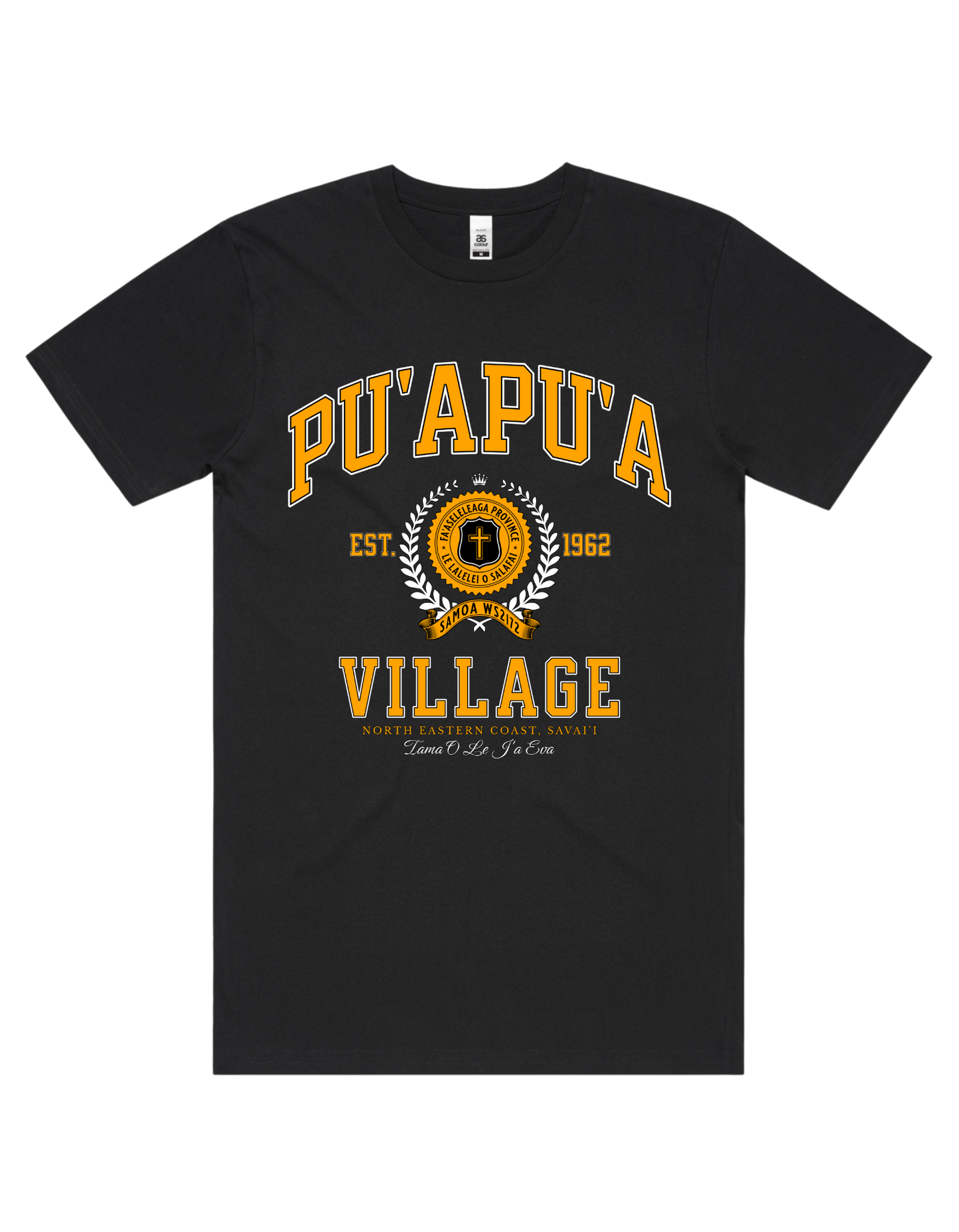 Pu'apu'a Varsity Tee 5050 - AS Colour - Gold Print