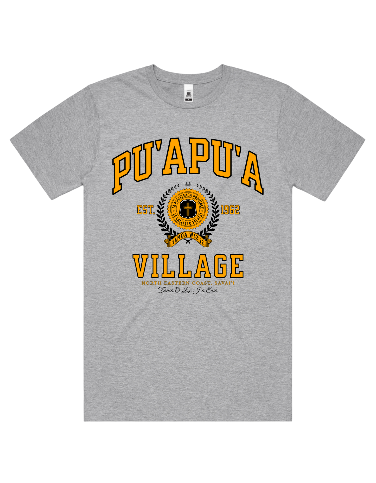 Pu'apu'a Varsity Tee 5050 - AS Colour - Gold Print