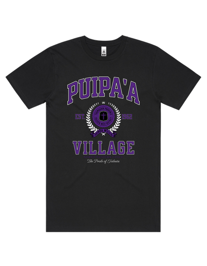 Puipa'a Varsity Tee 5050 - AS Colour - Purple Print