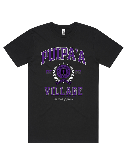 Puipa'a Varsity Tee 5050 - AS Colour - Purple Print