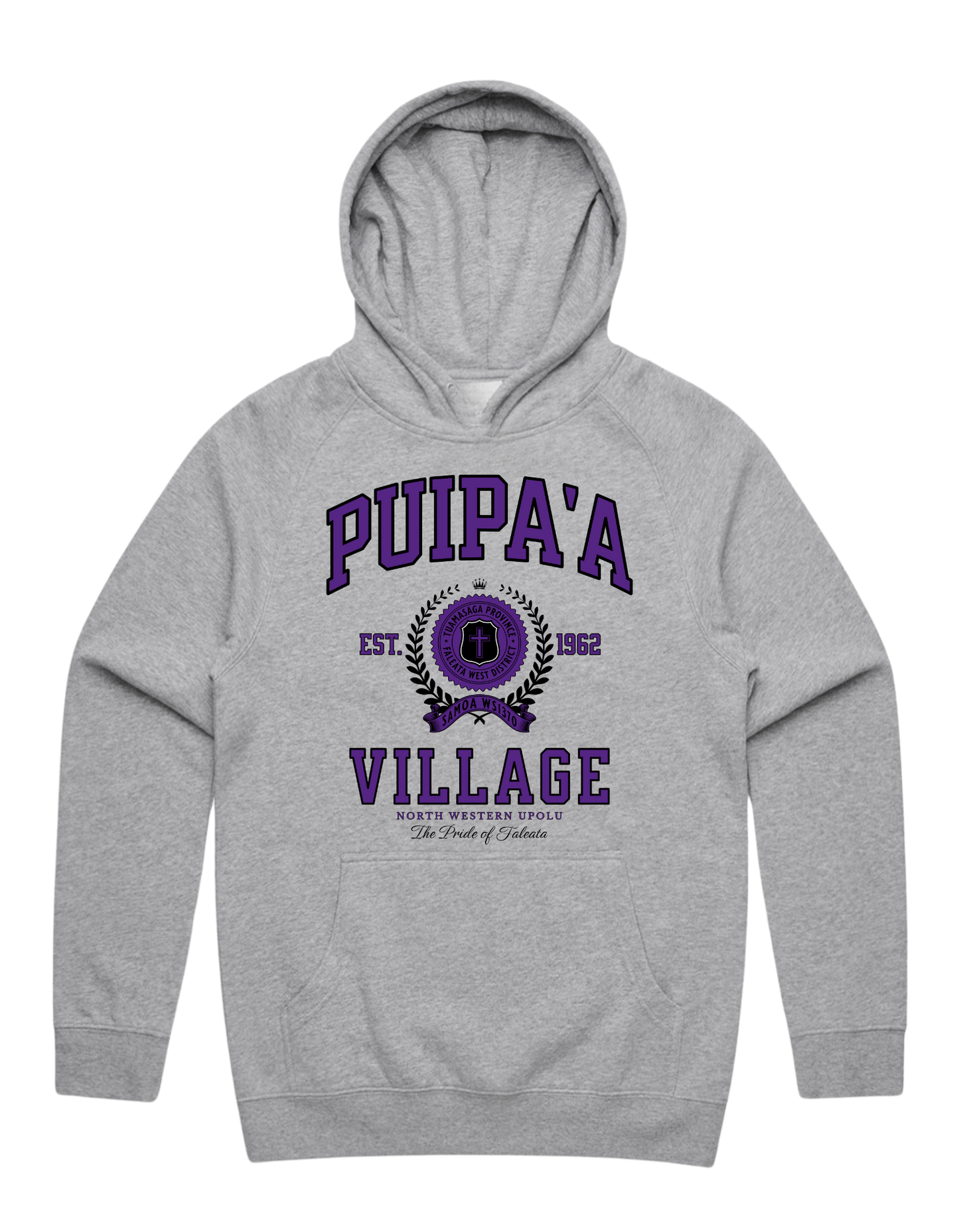 Puipa'a Varsity Supply Hood 5101 - AS Colour - Purple Print