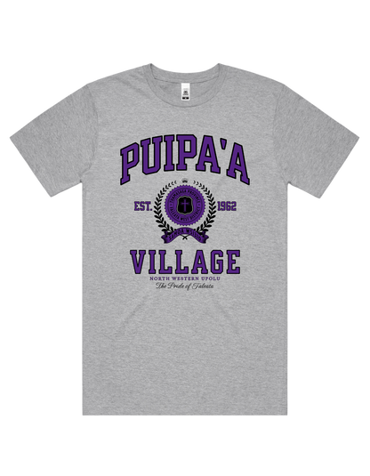 Puipa'a Varsity Tee 5050 - AS Colour - Purple Print