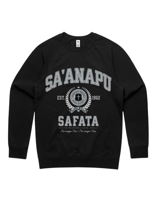 Sa'anapu Varsity Crewneck 5100 - AS Colour - Silver Print