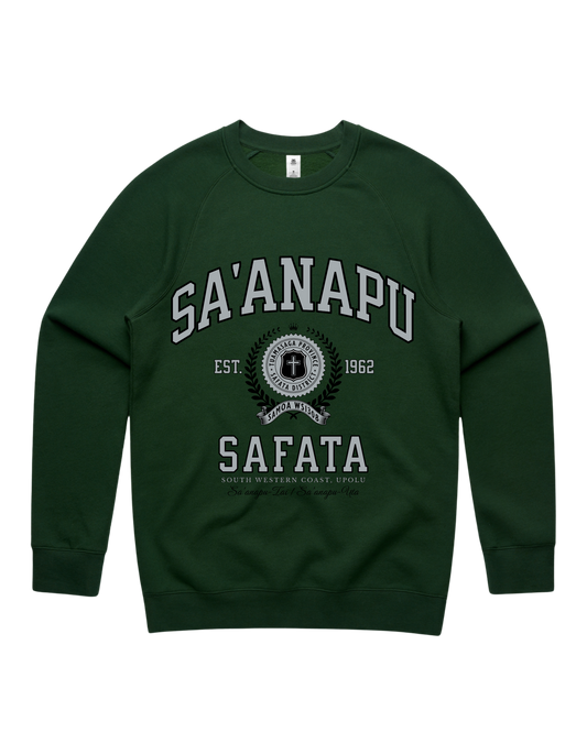Sa'anapu Varsity Crewneck 5100 - AS Colour - Silver Print