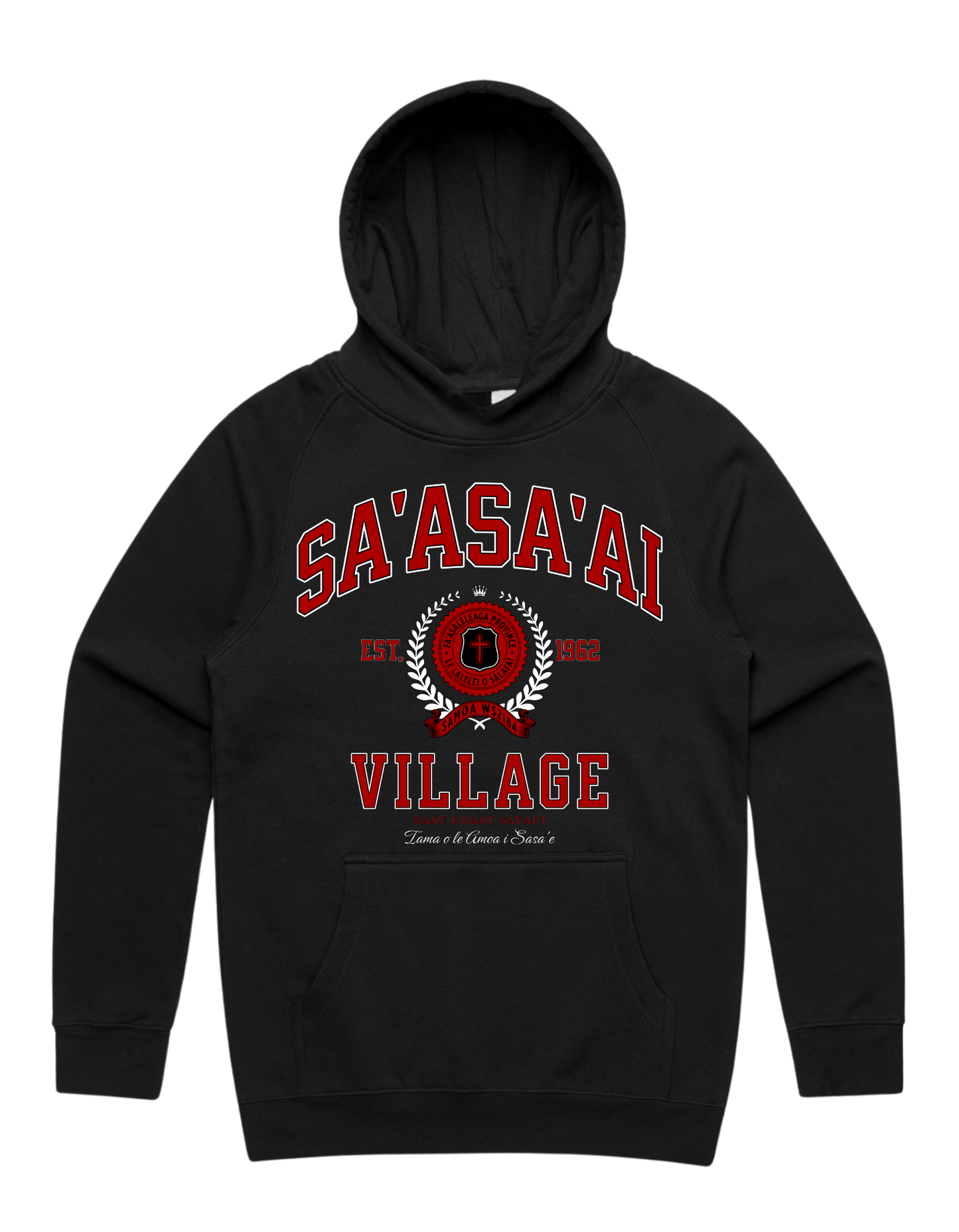 Sa'asa'ai Varsity Supply Hood 5101 - AS Colour - Red Print