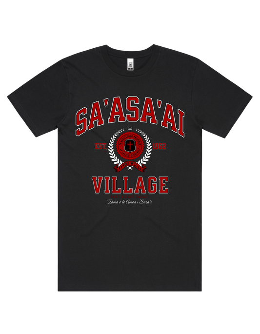 Sa'asa'ai Varsity Tee 5050 - AS Colour - Red Print