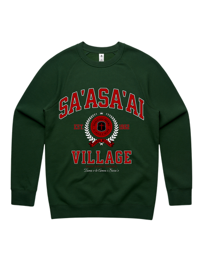 Sa'asa'ai Varsity Crewneck 5100 - AS Colour - Red Print