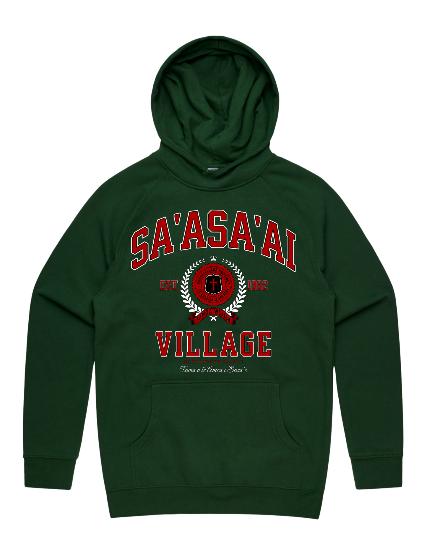 Sa'asa'ai Varsity Supply Hood 5101 - AS Colour - Red Print