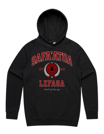 Safa'atoa Lefaga Varsity Supply Hood 5101 - AS Colour - Red Print