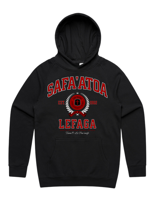 Safa'atoa Lefaga Varsity Supply Hood 5101 - AS Colour - Red Print