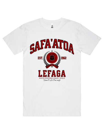 Safa'atoa Lefaga Varsity Tee 5050 - AS Colour - Red Print