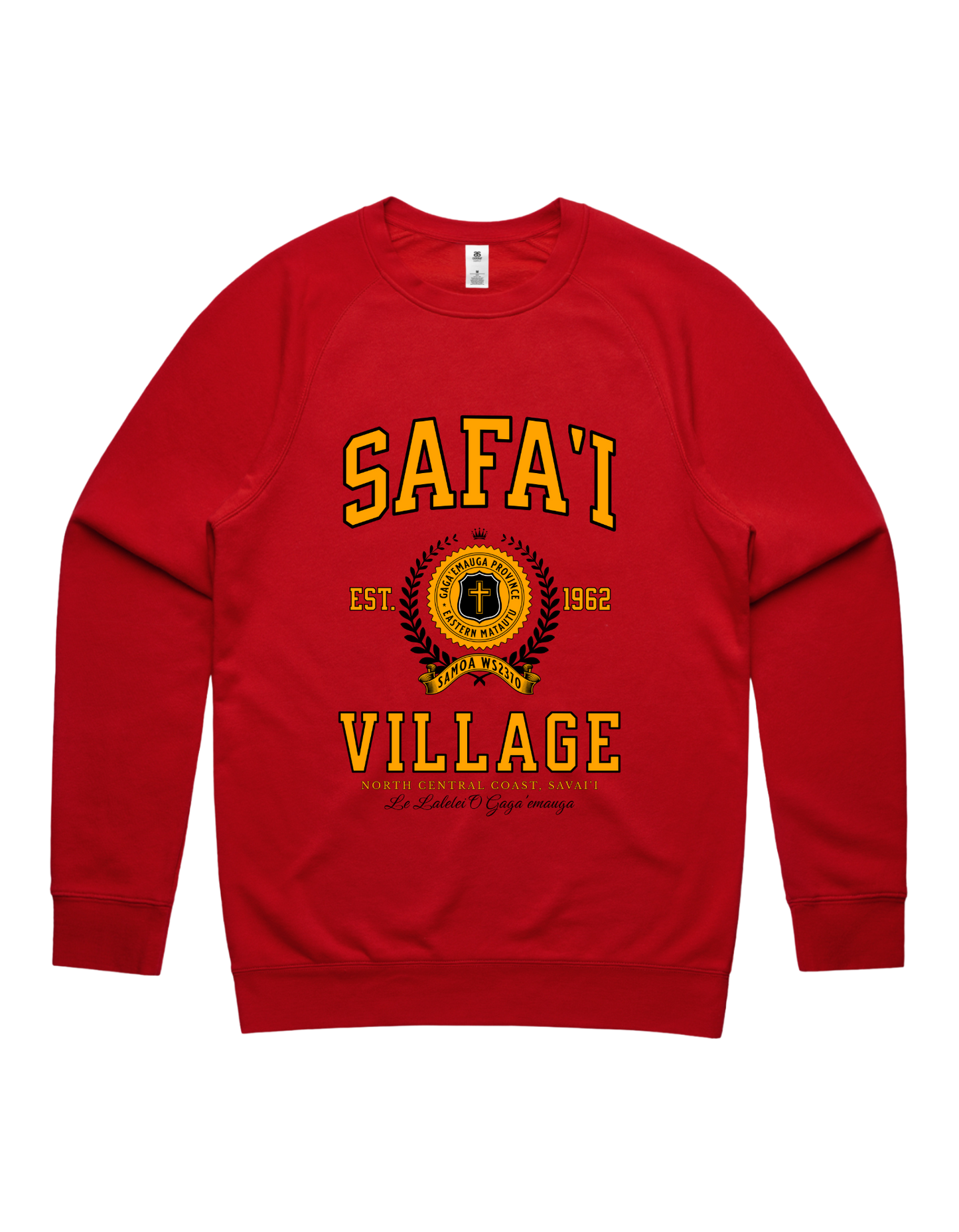 Safa'i Varsity Crewneck 5100 - AS Colour - Gold Print