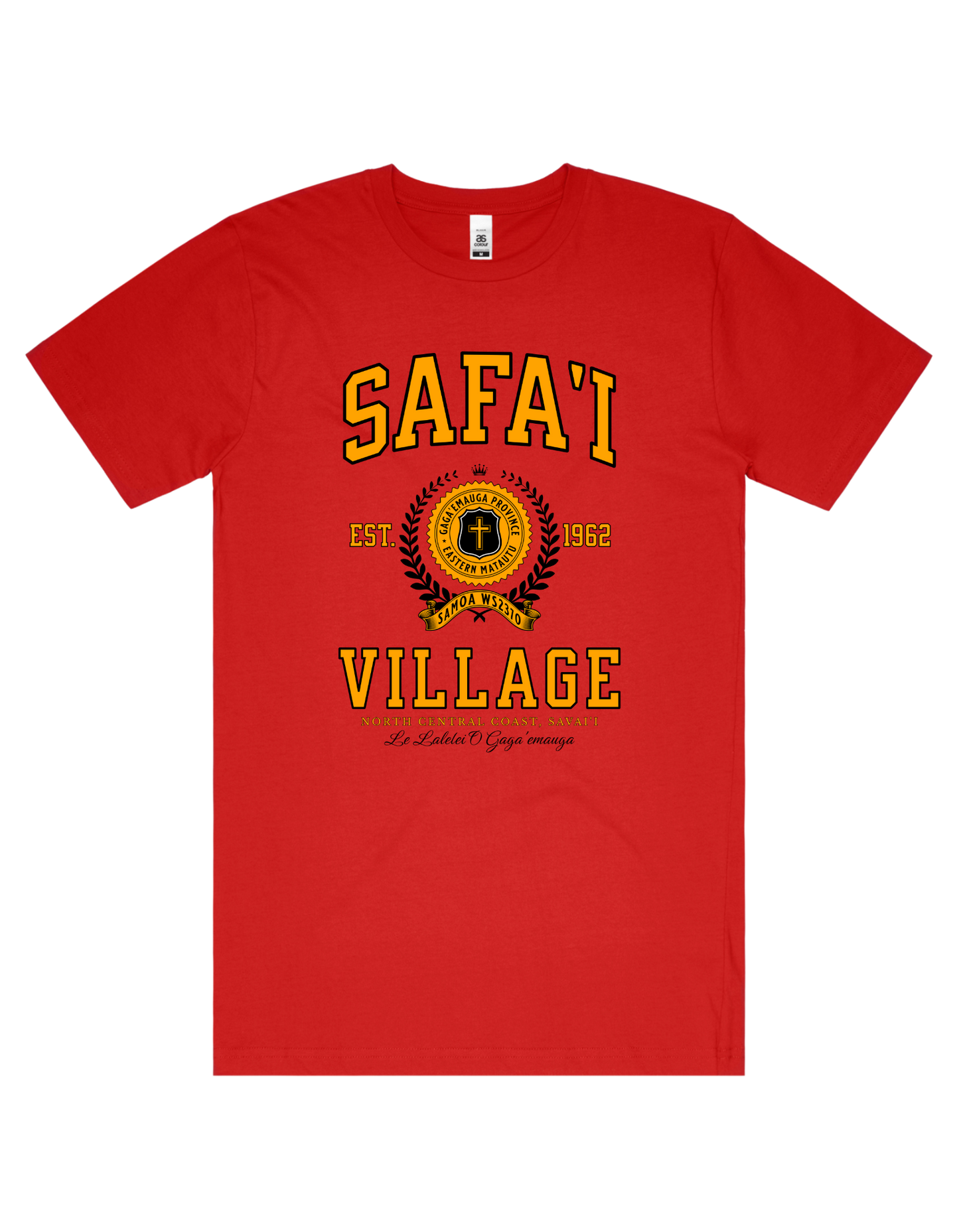 Safa'i Varsity Tee 5050 - AS Colour - Gold Print