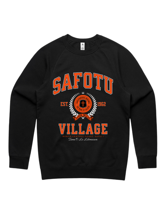 Safotu Varsity Crewneck 5100 - AS Colour - Orange Print