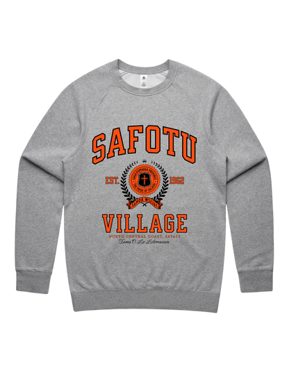 Safotu Varsity Crewneck 5100 - AS Colour - Orange Print