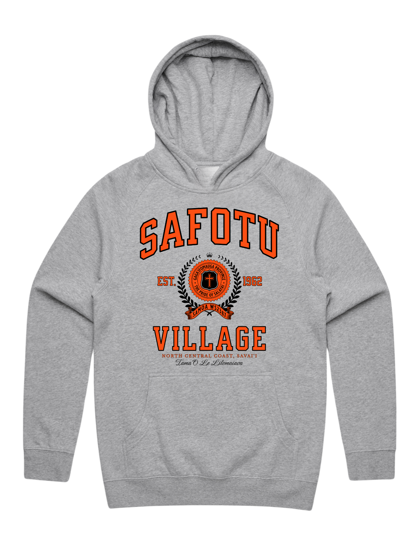 Safotu Varsity Supply Hood 5101 - AS Colour - Orange Print