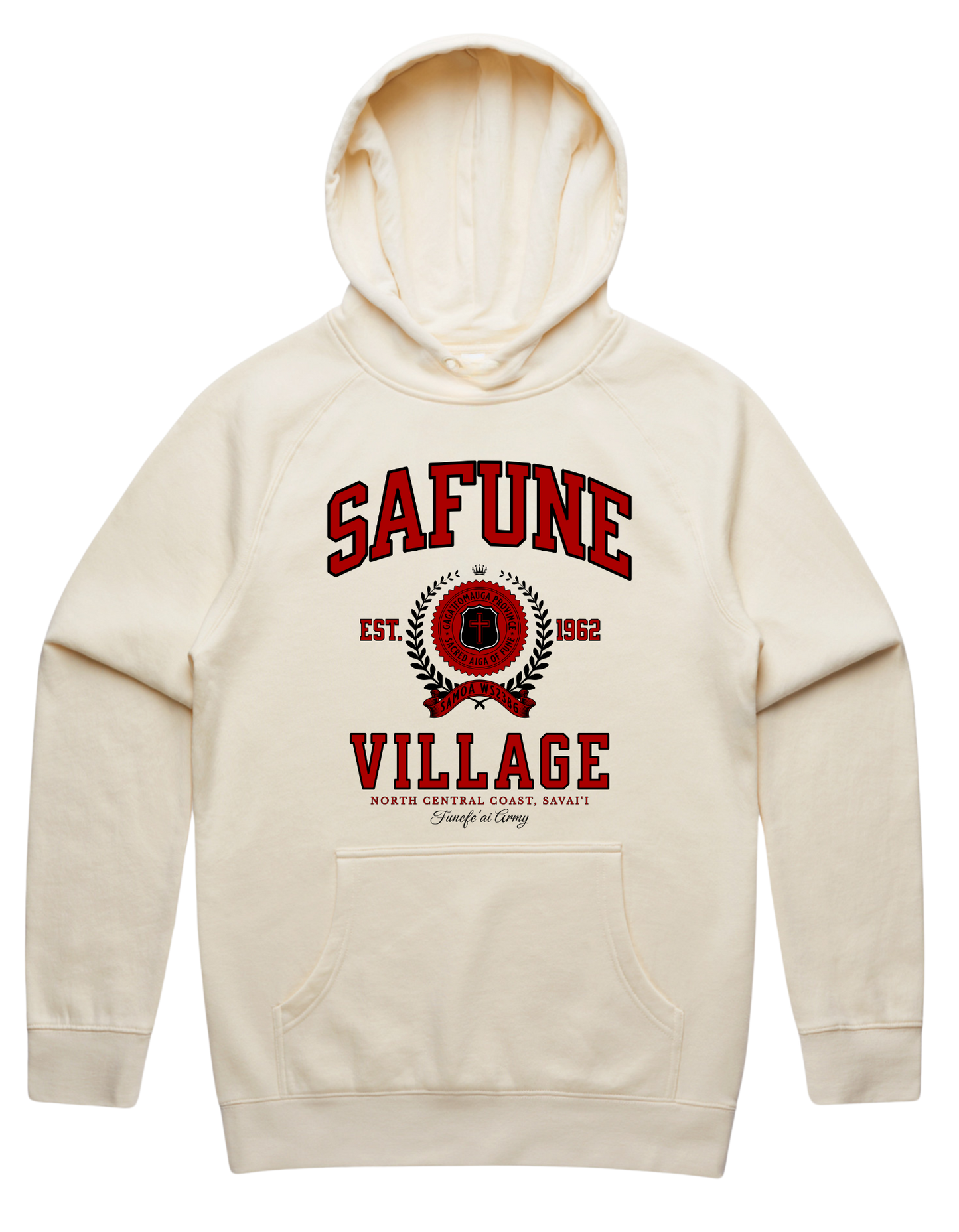 Safune Varsity Supply Hood 5101 - AS Colour - Red Print