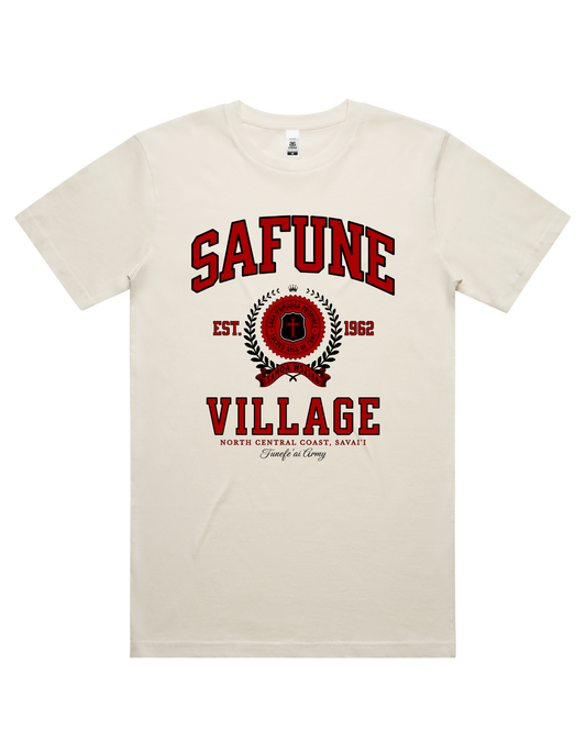 Safune Varsity Tee 5050 - AS Colour - Red Print