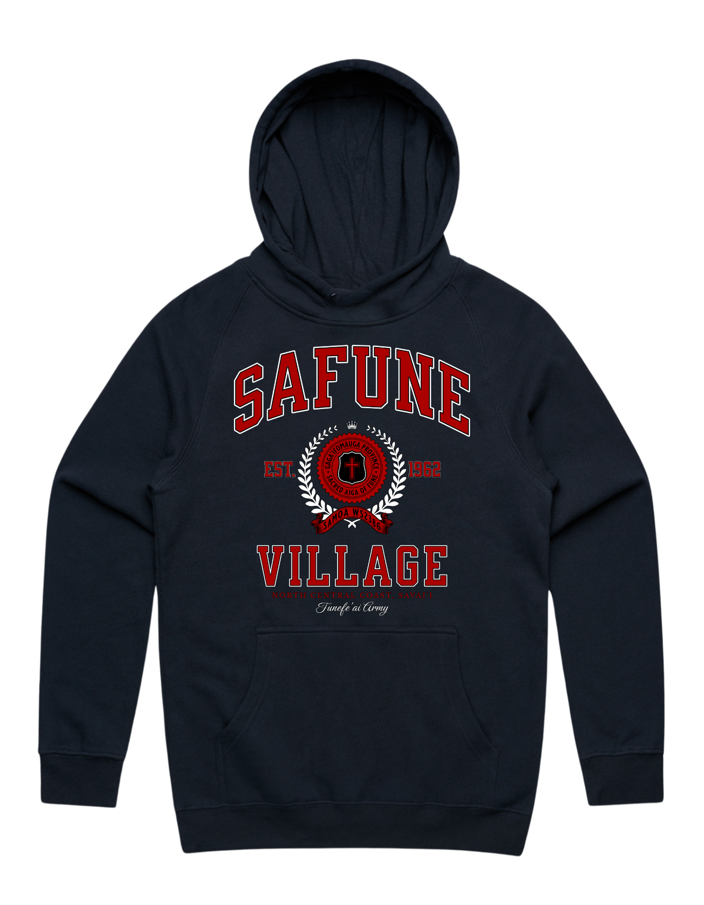 Safune Varsity Supply Hood 5101 - AS Colour - Red Print