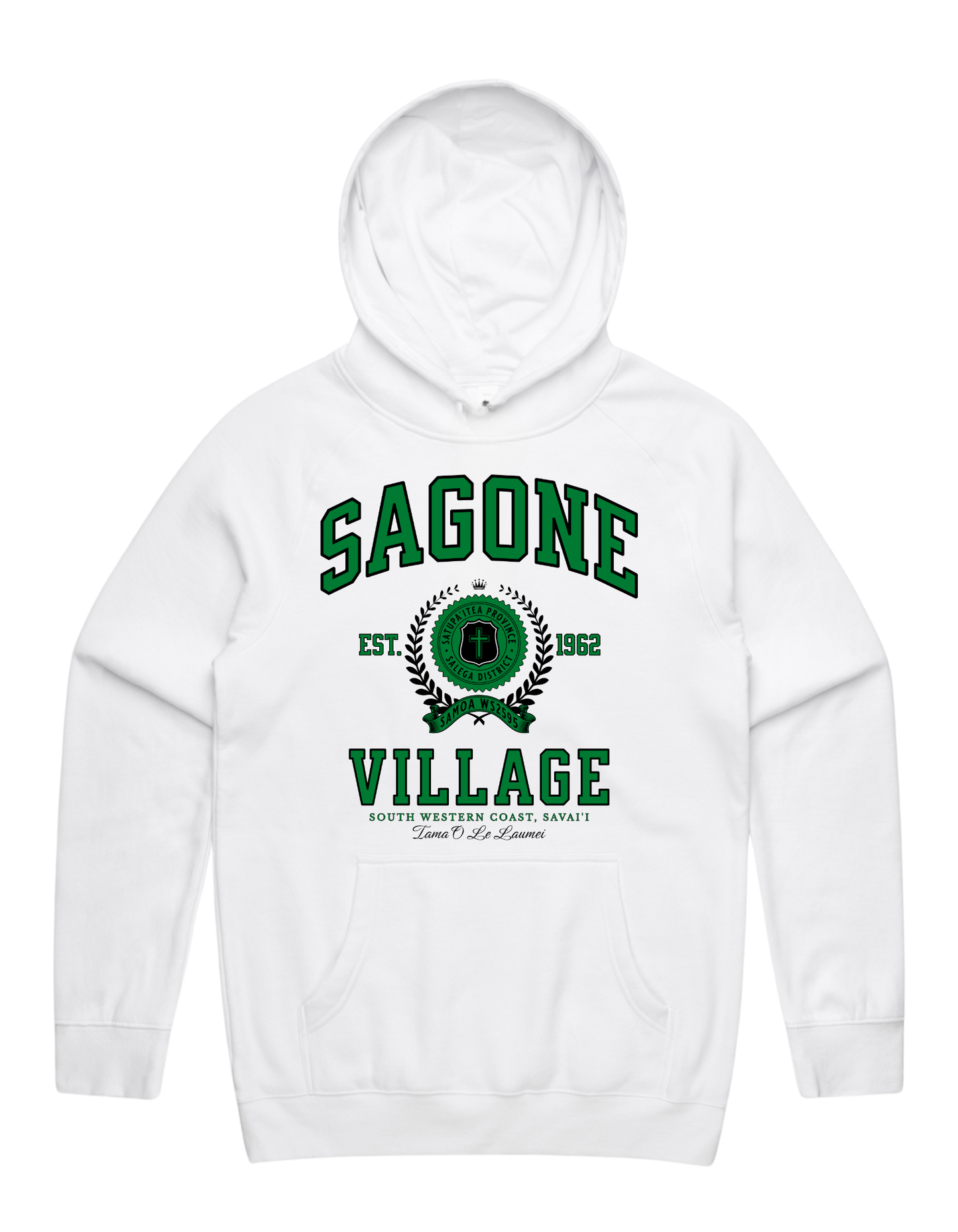 Sagone Varsity Supply Hood 5101 - AS Colour - Green Print