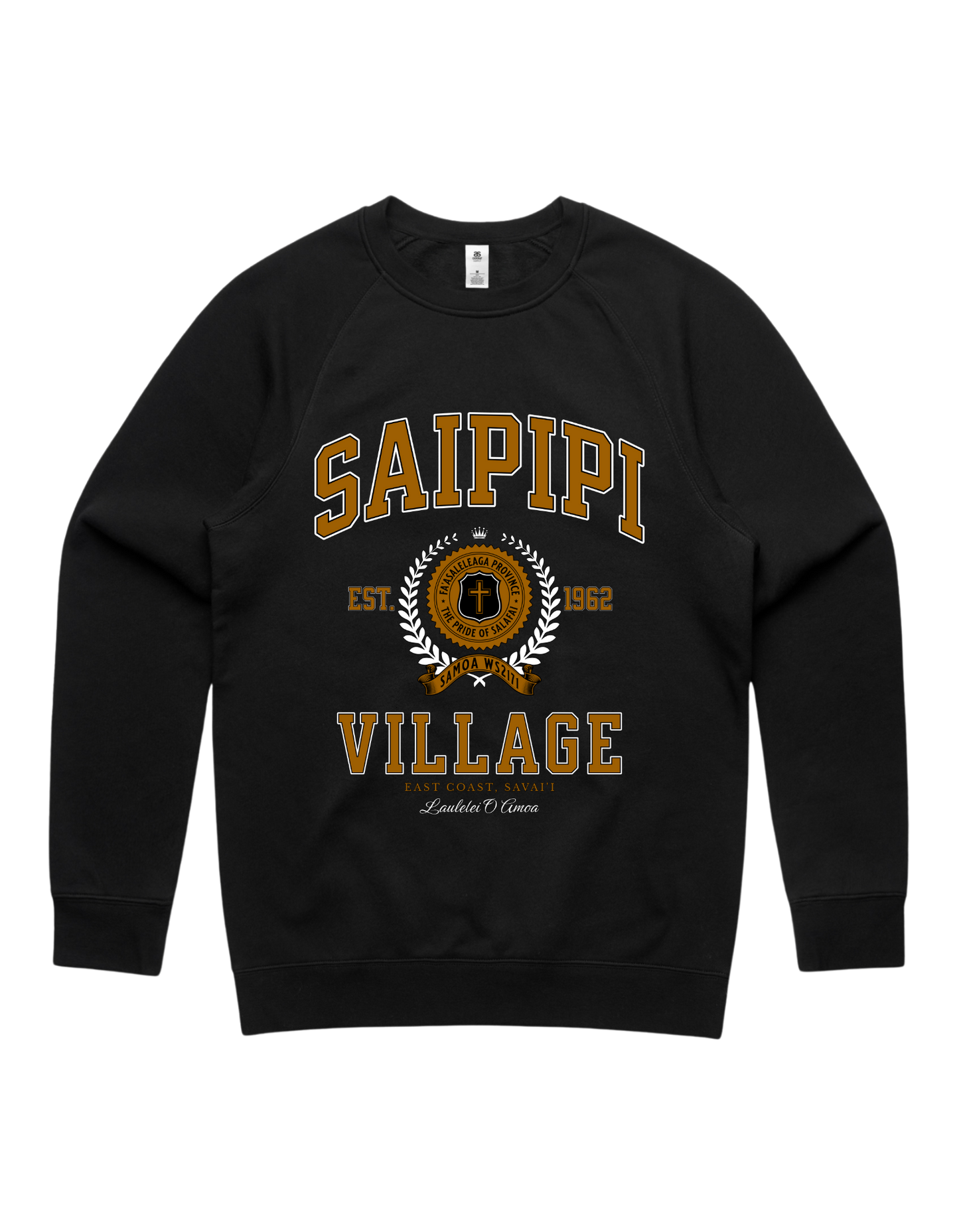 Saipipi Varsity Crewneck 5100 - AS Colour - Brown Print