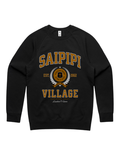 Saipipi Varsity Crewneck 5100 - AS Colour - Brown Print