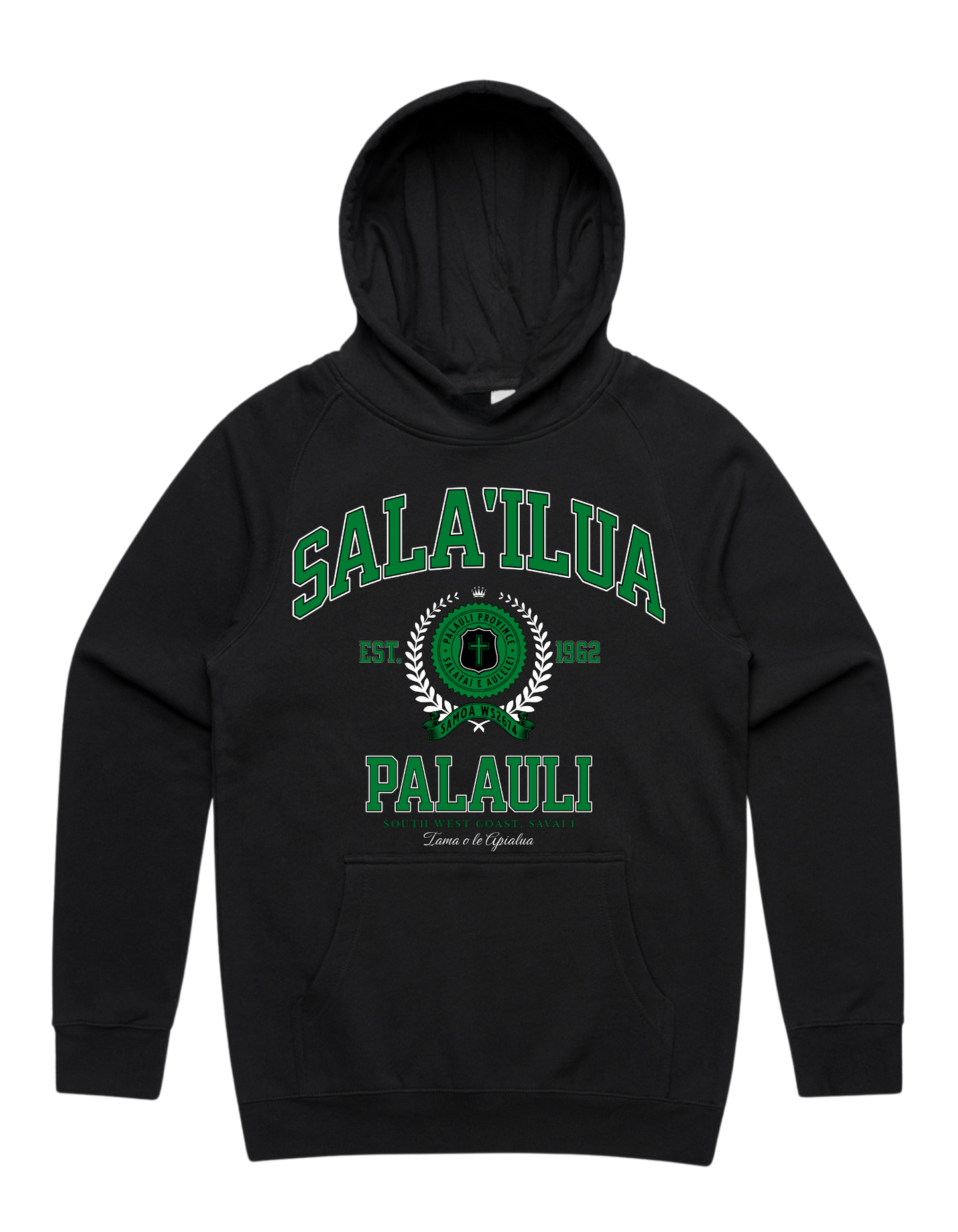 Sala'ilua Varsity Hood 5101 - AS Colour - Green Print